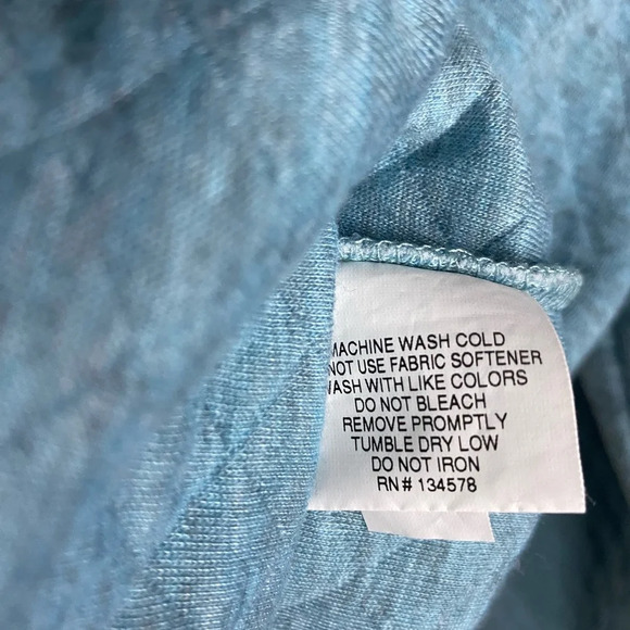 Vineyard Vines girls size XL quilted light blue navy trim pullover - Picture 4 of 8